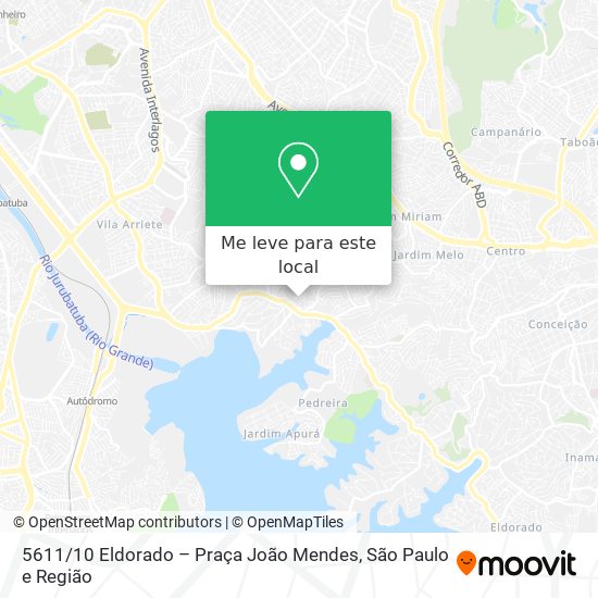 5611 / 10 Eldorado – Praça João Mendes mapa
