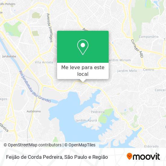 Feijão de Corda Pedreira mapa