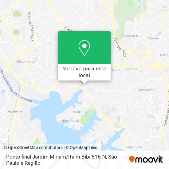 Ponto final Jardim Miriam / Itaim Bibi 516-N mapa