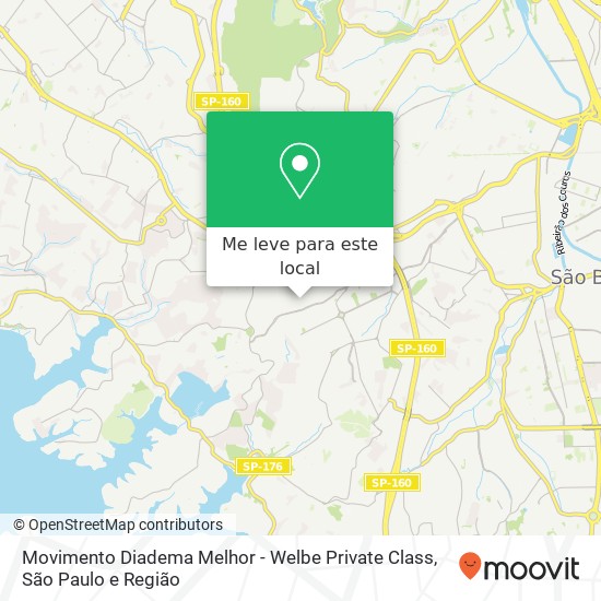 Movimento Diadema Melhor - Welbe Private Class mapa