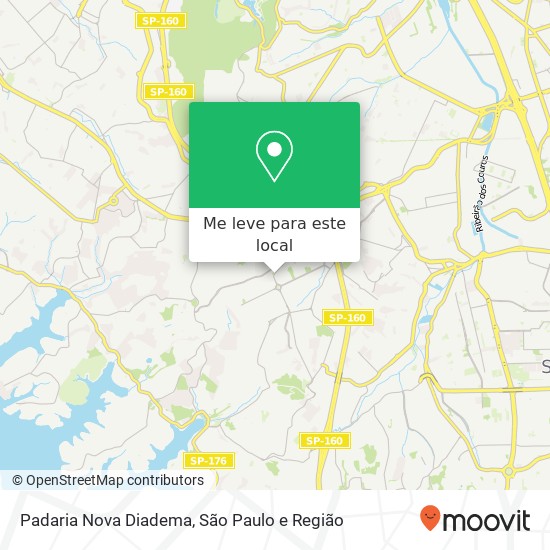 Padaria Nova Diadema mapa