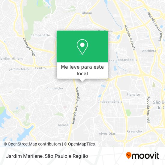 Jardim Marilene mapa