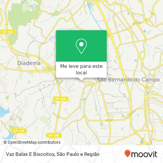 Vaz Balas E Biscoitos mapa