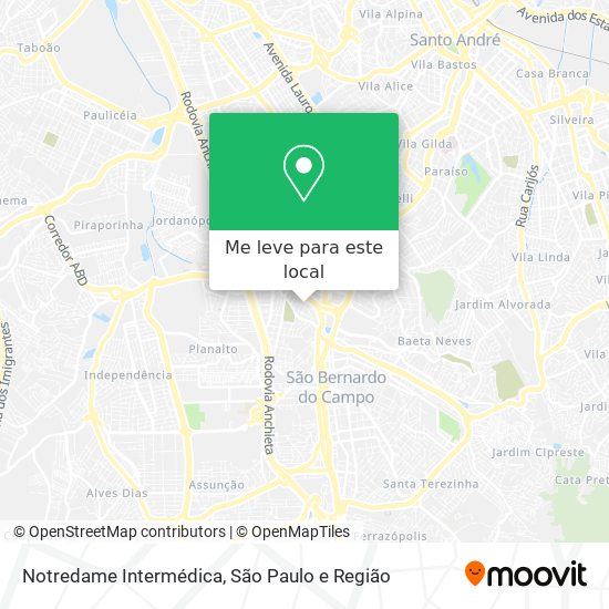 Notredame Intermédica mapa
