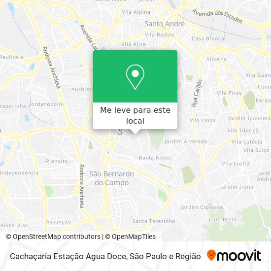 Cachaçaria Estação Agua Doce mapa
