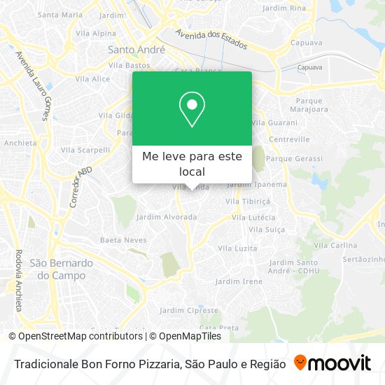 Tradicionale Bon Forno Pizzaria mapa