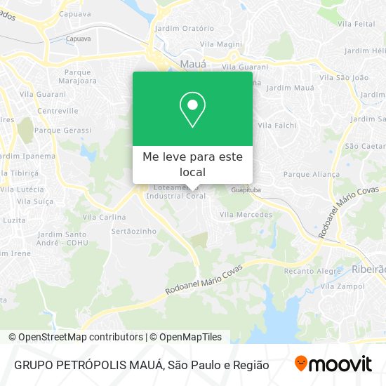 GRUPO PETRÓPOLIS MAUÁ mapa