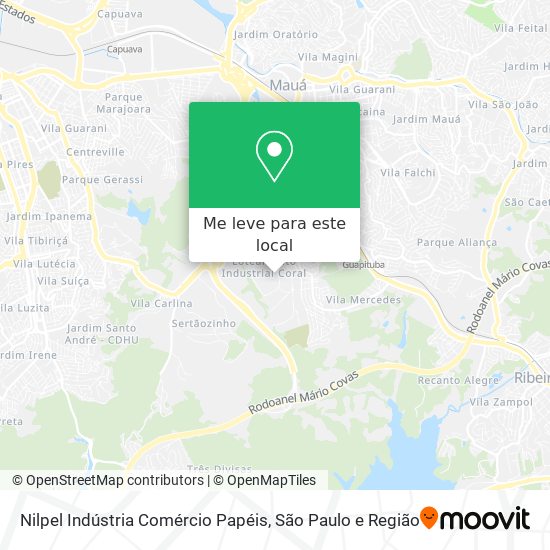 Nilpel Indústria Comércio Papéis mapa
