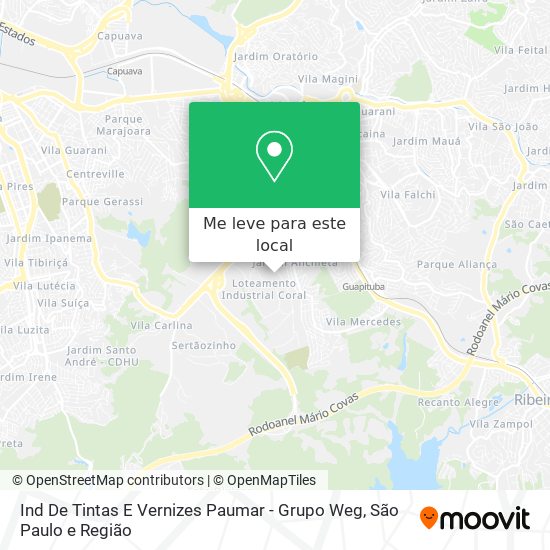 Ind De Tintas E Vernizes Paumar - Grupo Weg mapa