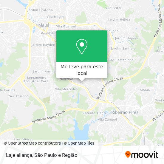Laje aliança mapa