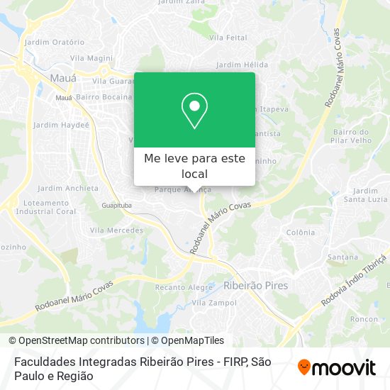Faculdades Integradas Ribeirão Pires - FIRP mapa