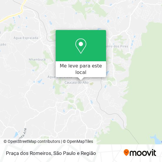 Praça dos Romeiros mapa