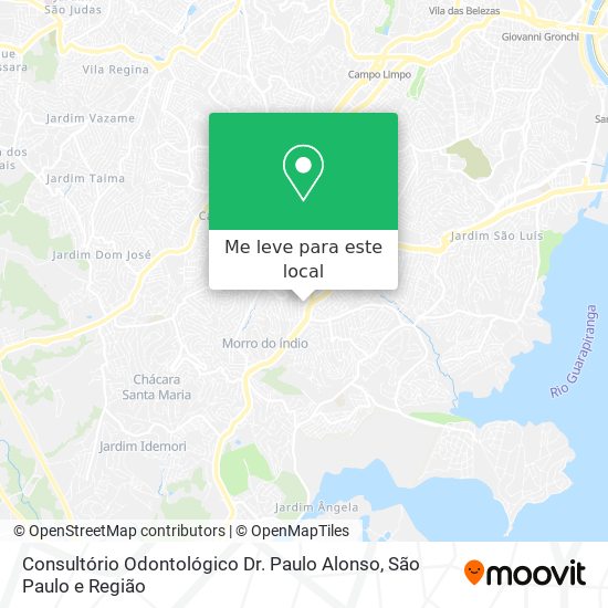 Consultório Odontológico Dr. Paulo Alonso mapa