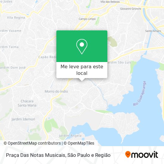 Praça Das Notas Musicais mapa
