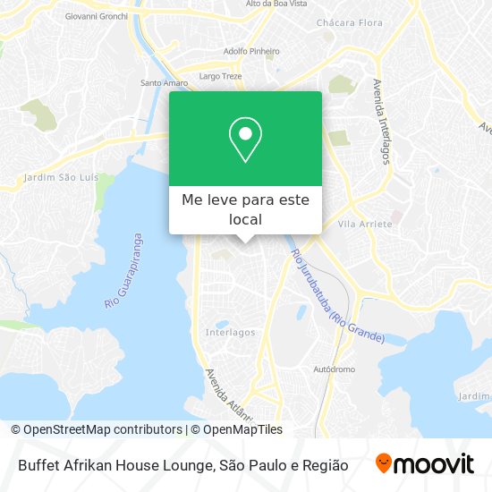 Buffet Afrikan House Lounge mapa