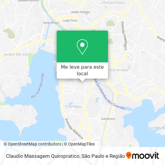 Claudio Massagem Quiropratico mapa