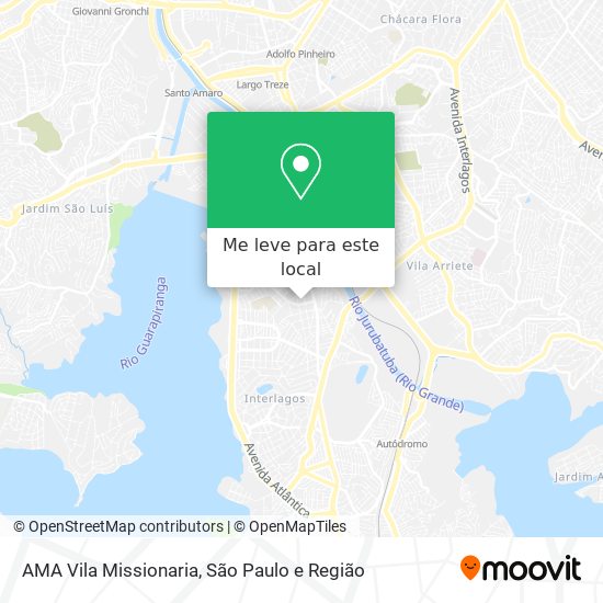 AMA Vila Missionaria mapa