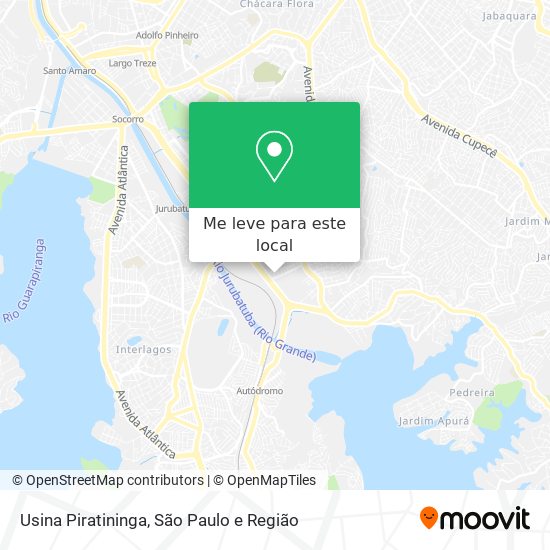 Usina Piratininga mapa