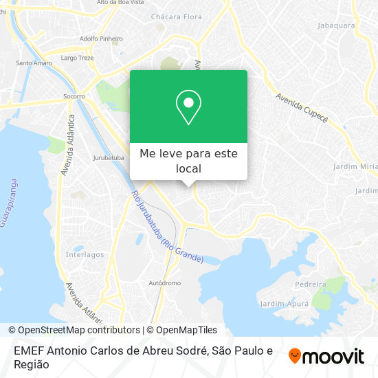 EMEF Antonio Carlos de Abreu Sodré mapa