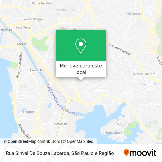 Rua Sinval De Souza Lacerda mapa