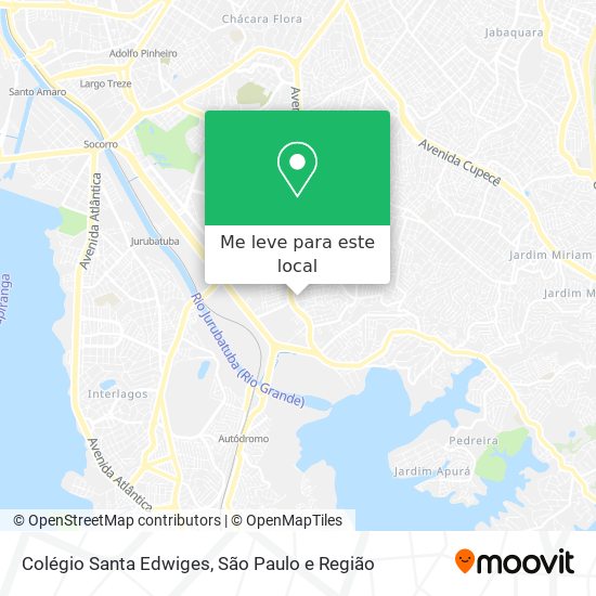 Colégio Santa Edwiges mapa