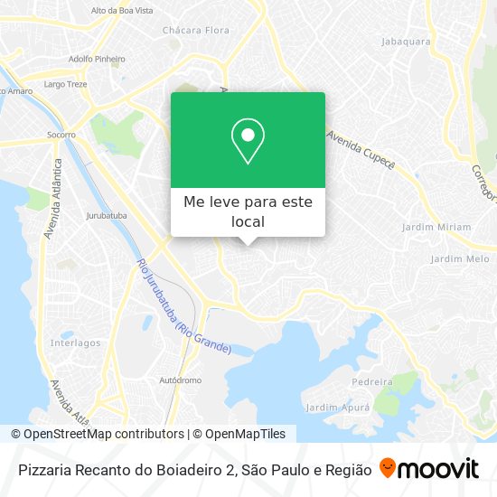 Pizzaria Recanto do Boiadeiro 2 mapa