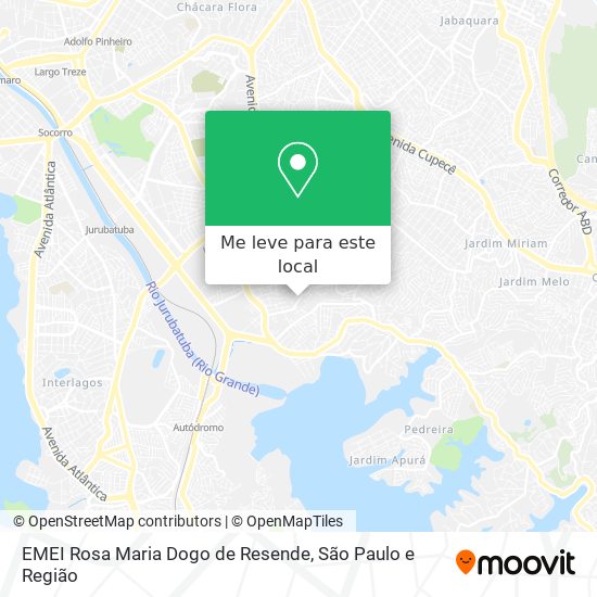 EMEI Rosa Maria Dogo de Resende mapa
