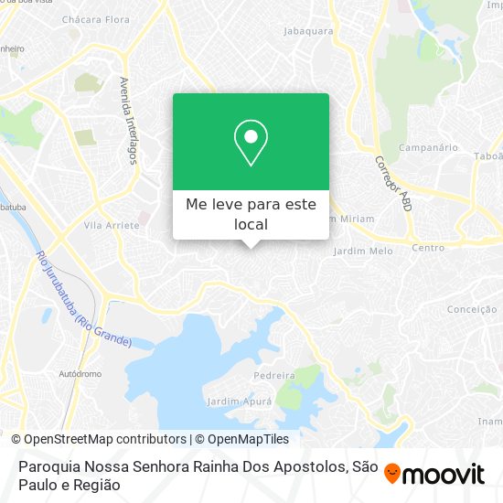 Paroquia Nossa Senhora Rainha Dos Apostolos mapa