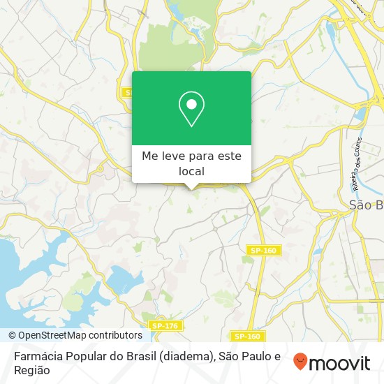 Farmácia Popular do Brasil (diadema) mapa