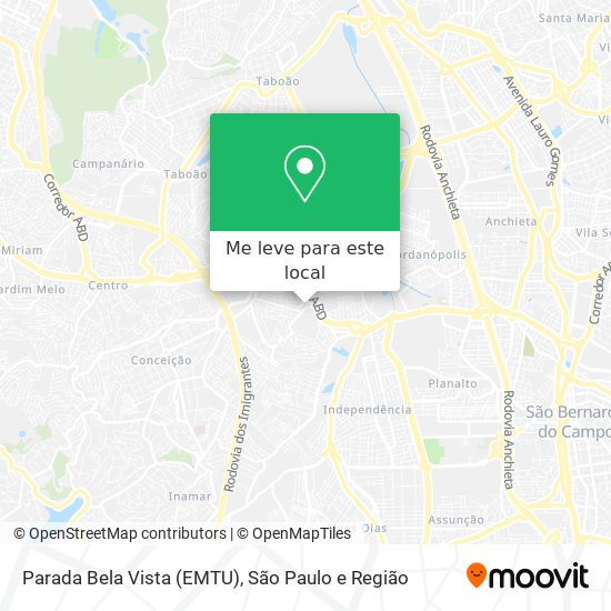 Parada Bela Vista (EMTU) mapa