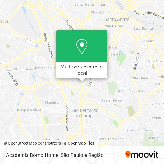 Academia Domo Home mapa