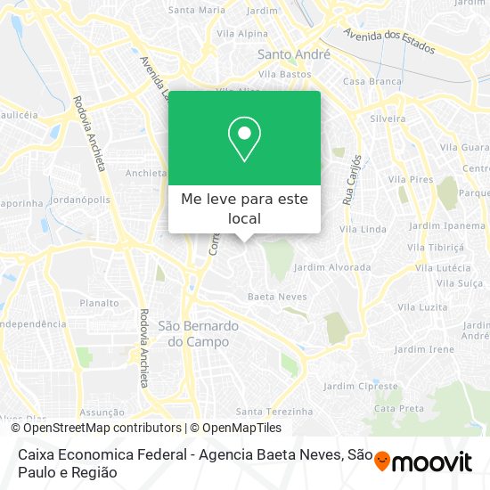 Caixa Economica Federal - Agencia Baeta Neves mapa
