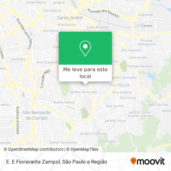E. E Fioravante Zampol mapa