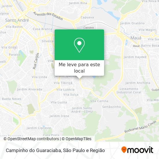 Campinho do Guaraciaba mapa