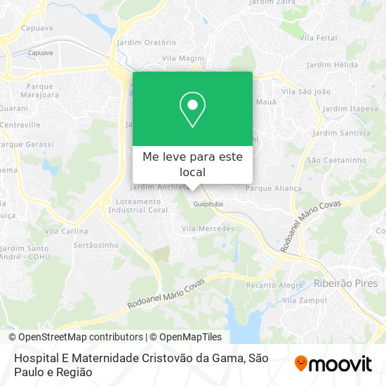 Hospital E Maternidade Cristovão da Gama mapa