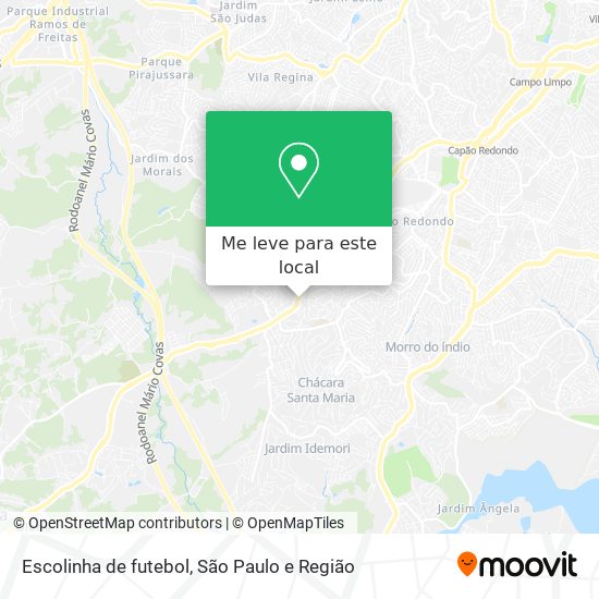 Escolinha de futebol mapa