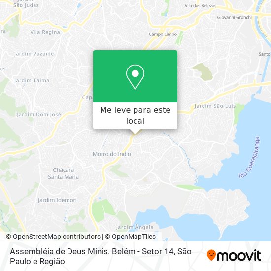 Assembléia de Deus Minis. Belém - Setor 14 mapa