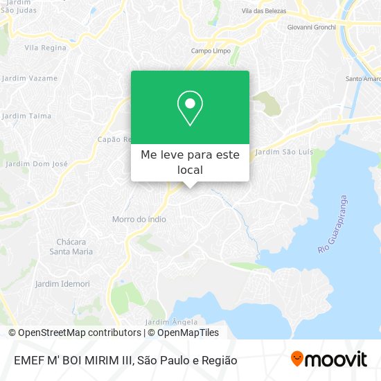 EMEF M' BOI MIRIM III mapa