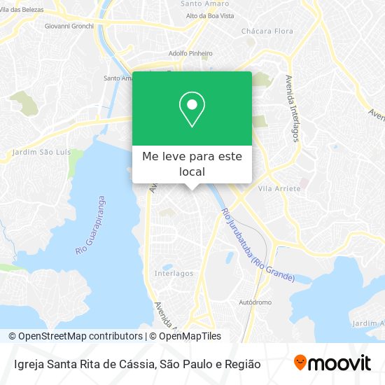 Igreja Santa Rita de Cássia mapa