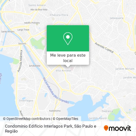 Condomínio Edifício Interlagos Park mapa