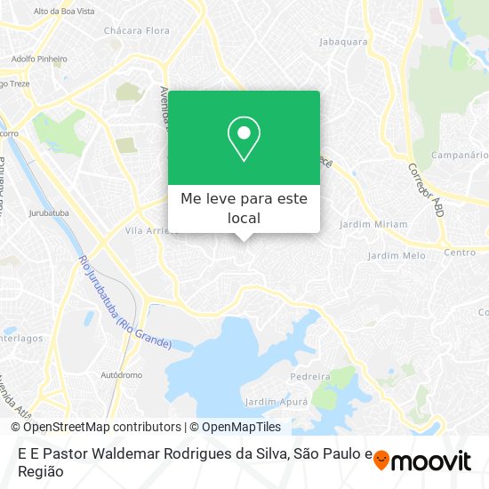 E E Pastor Waldemar Rodrigues da Silva mapa