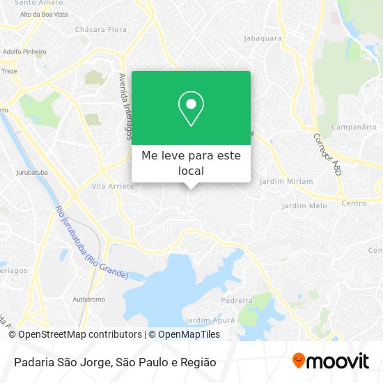 Padaria São Jorge mapa