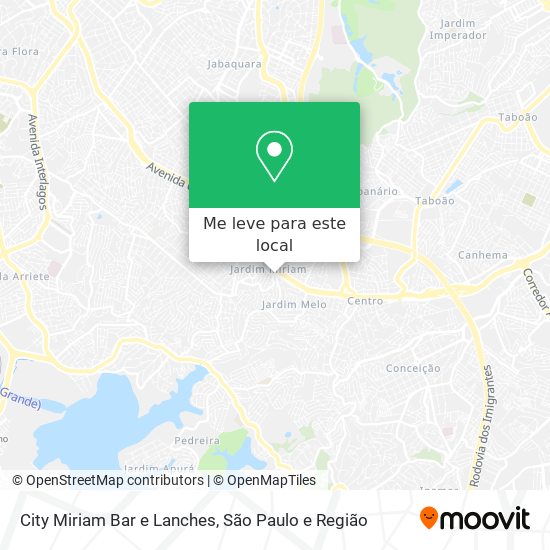 City Miriam Bar e Lanches mapa