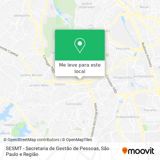 SESMT - Secretaria de Gestão de Pessoas mapa