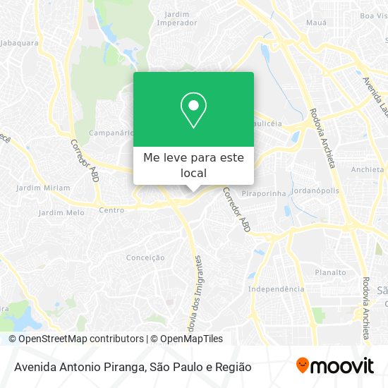 Avenida Antonio Piranga mapa