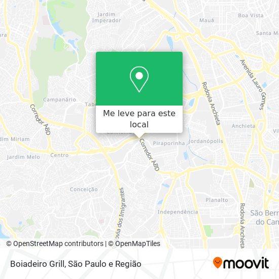 Boiadeiro Grill mapa