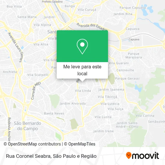 Rua Coronel Seabra mapa