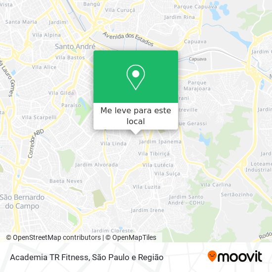 Academia TR Fitness mapa