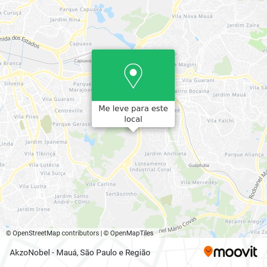 AkzoNobel - Mauá mapa