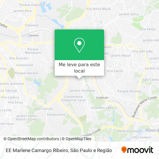 EE Marlene Camargo Ribeiro mapa